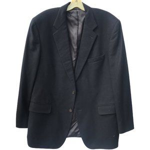 Mens Brooks Brothers 100% Cashmere black  Blazer USA made 🇺🇸 54 43 regular